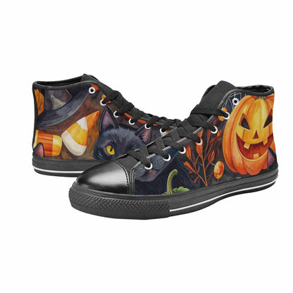 WOMEN'S Halloween High Top Canvas Cottagecore Custom Sneakers