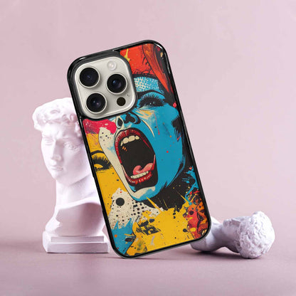 iPhone 16 Pro Case — Comic Book Scream Comic Book Scream, Custom Phone Case