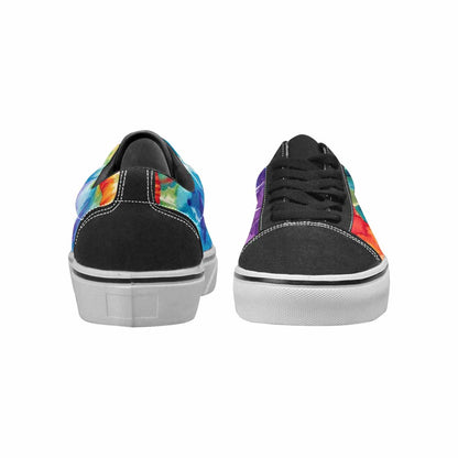 WOMEN'S Tie Dye Swirl Canvas Lace-Up Dark Academia Sneakers