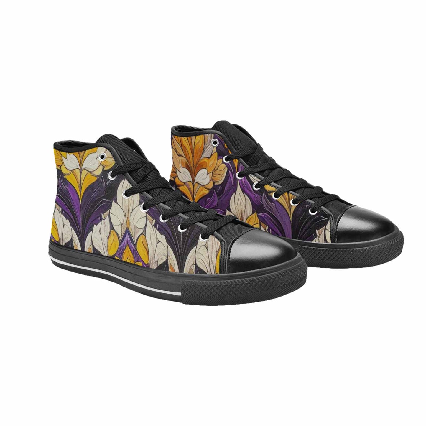 MEN'S Nonbinary Flag Color High Top Canvas Dreamcore Shoes