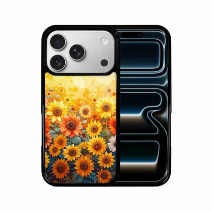 iPhone 17 Pro Case — Full Color Vibrant Sunflower Burst Floral, Custom Made Phone Cover