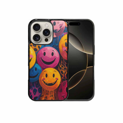 iPhone 16 Pro Case — Smiley Faces Animal Printsmile P7v, Customized Protective Case