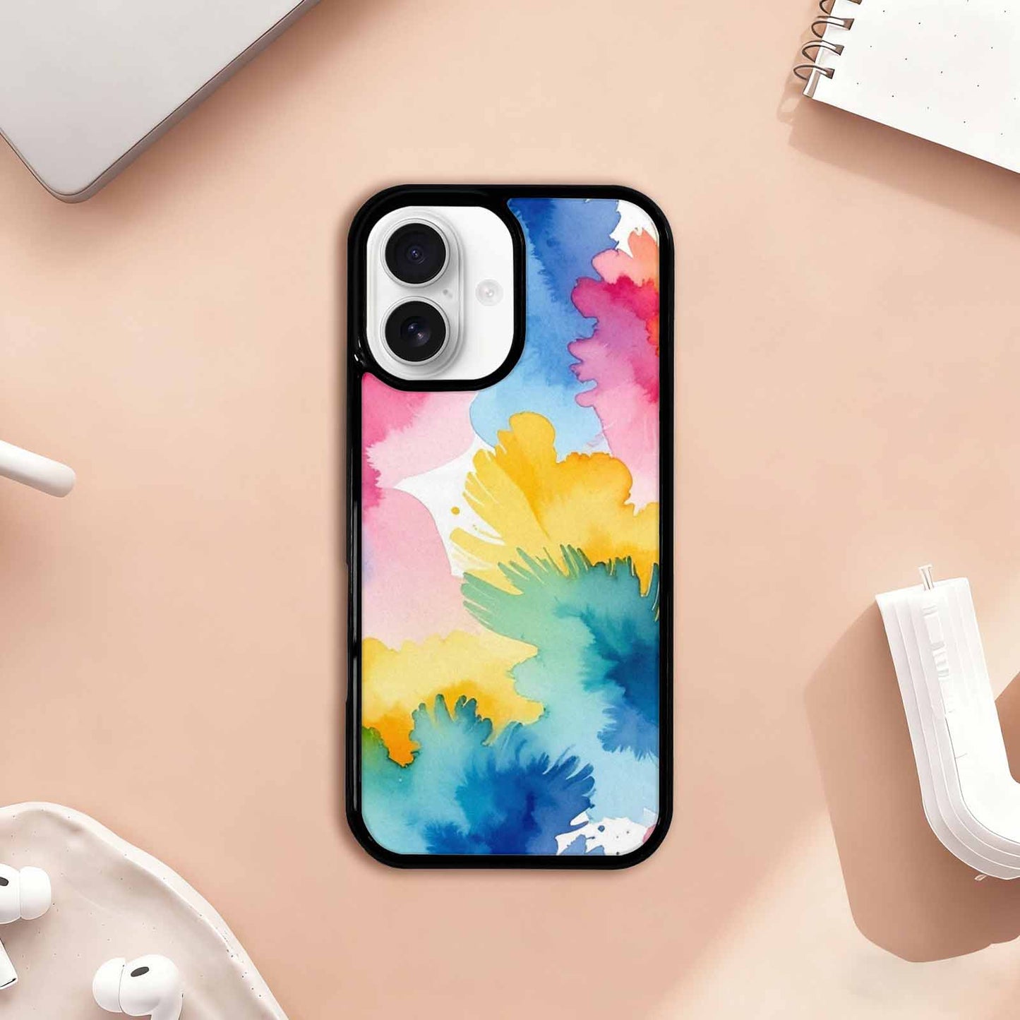 iPhone 17 Case — Trans Strong Watercolor Seamless Watercolor Abstract, Custom Art Phone Cover