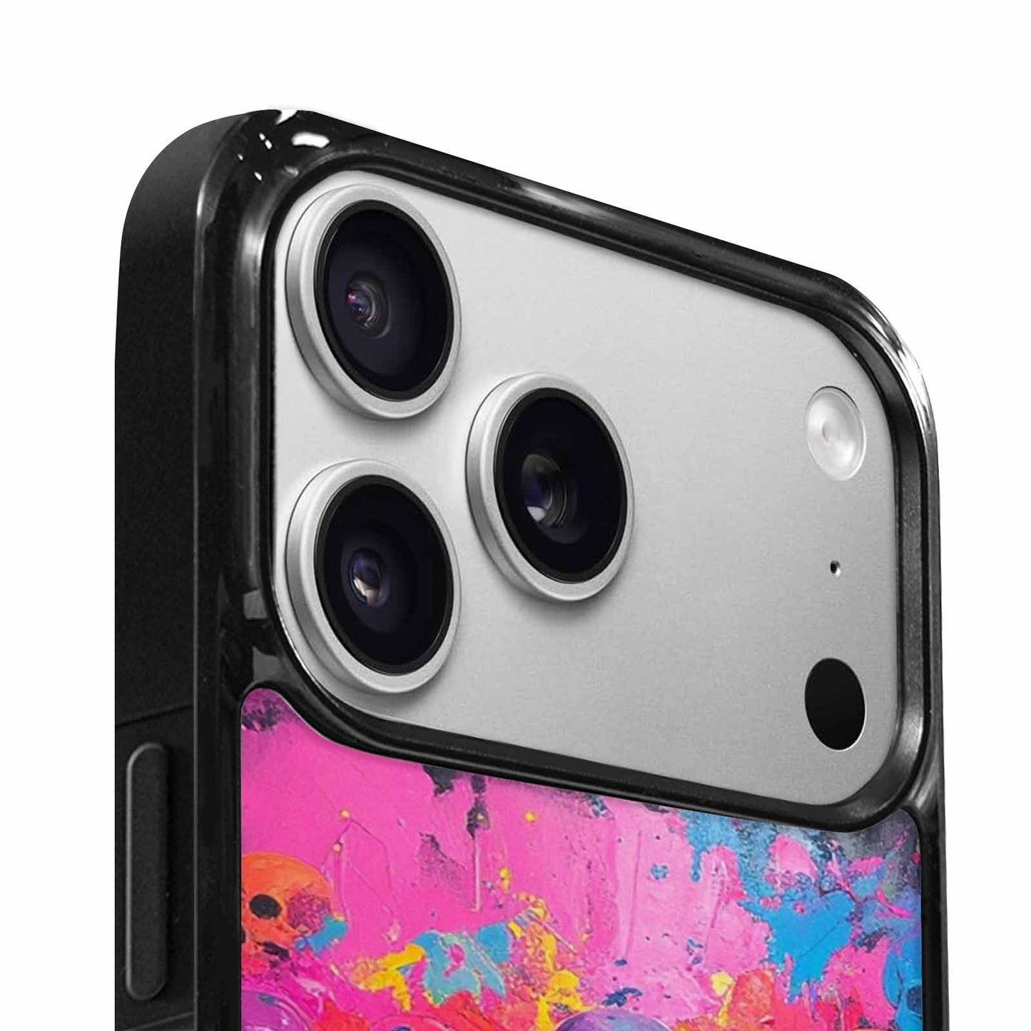 iPhone 17 Pro Case — Skeletons Neon Pink Glowskelet Hoz Original, Custom Printed Phone Case