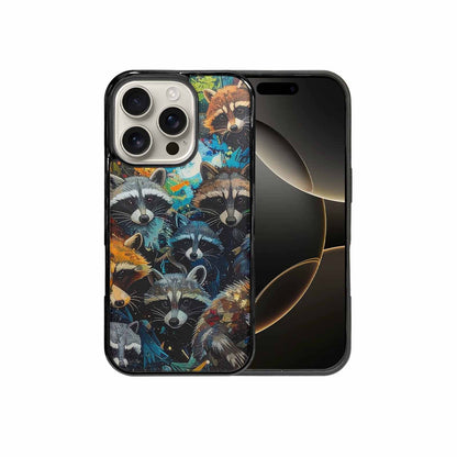 iPhone 16 Pro Case — Raccoon Bandit Raccoon Bandit Pattern Hundreds, Personalized Phone Case