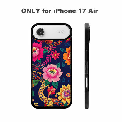 iPhone 17 Air Case — Floral Snake Print Floral, Customized Protective Case