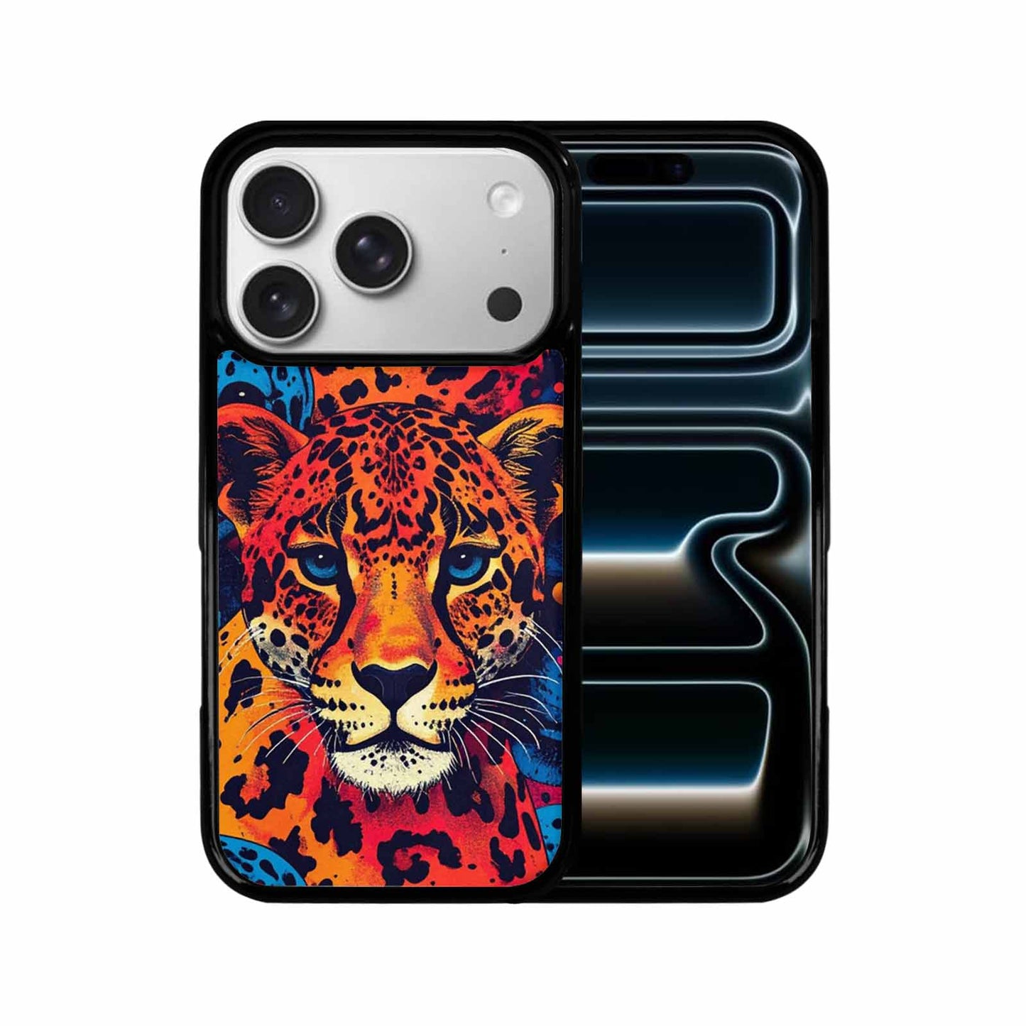 iPhone 17 Pro Case — Leopard Print Skull Seamless Pattern Gothic, Unique Phone Case Design