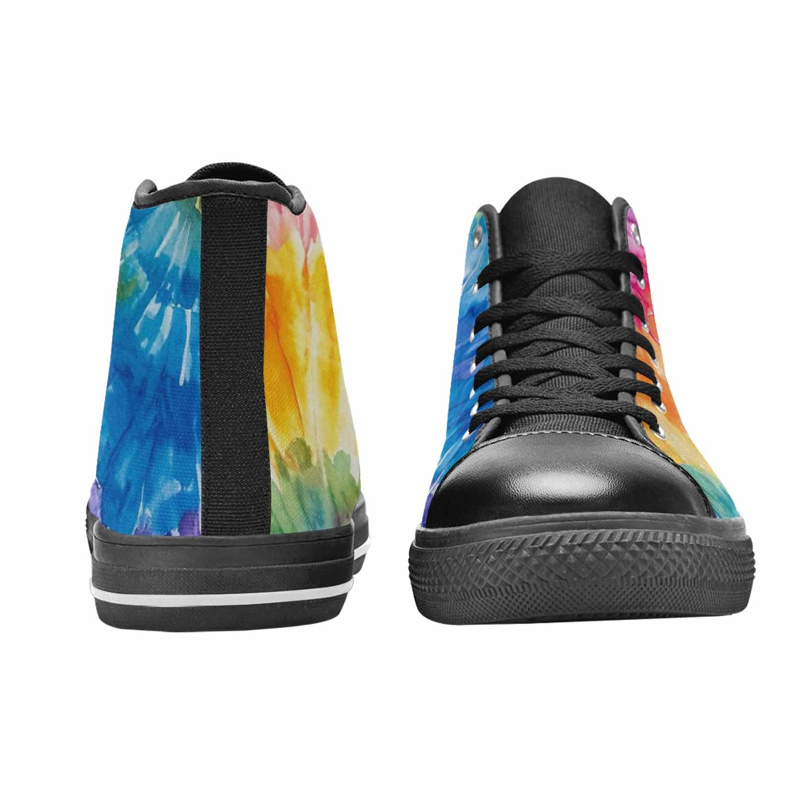 MEN'S Tie Dye Swirl High Top Canvas Dreamcore Custom Shoes