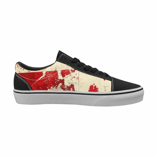 WOMEN'S American Flag Stars Canvas Lace-Up Neon Fantasy Custom Shoes