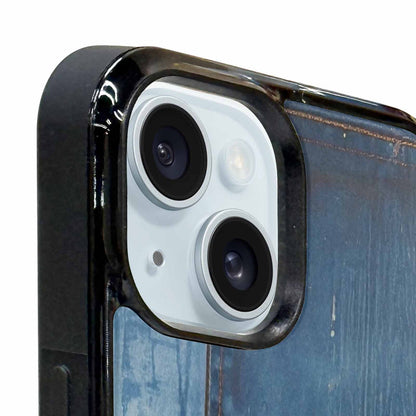 iPhone 15 Plus Case — Denim Distressed Textures Print Edge To, Original Design Phone Case