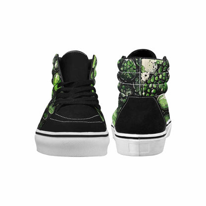 MEN'S Reptile Scale High Top Canvas Melting Art Sneakers