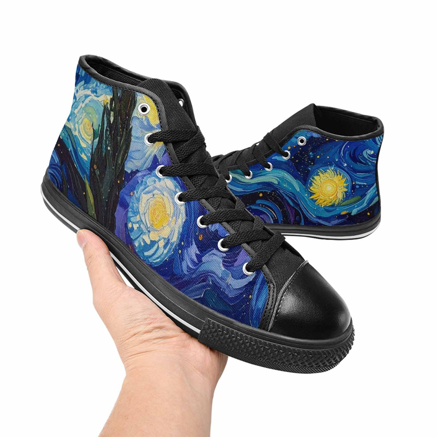 MEN'S Blend All Versions High Top Canvas Dark Academia Custom Shoes