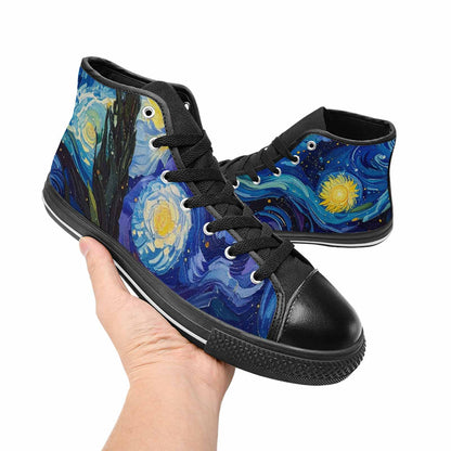 MEN'S Blend All Versions High Top Canvas Dark Academia Custom Shoes