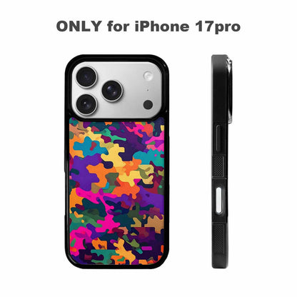 iPhone 17 Pro Case — Small Military Camouflage Blotch Pattern Camo, Custom Made Phone Cover
