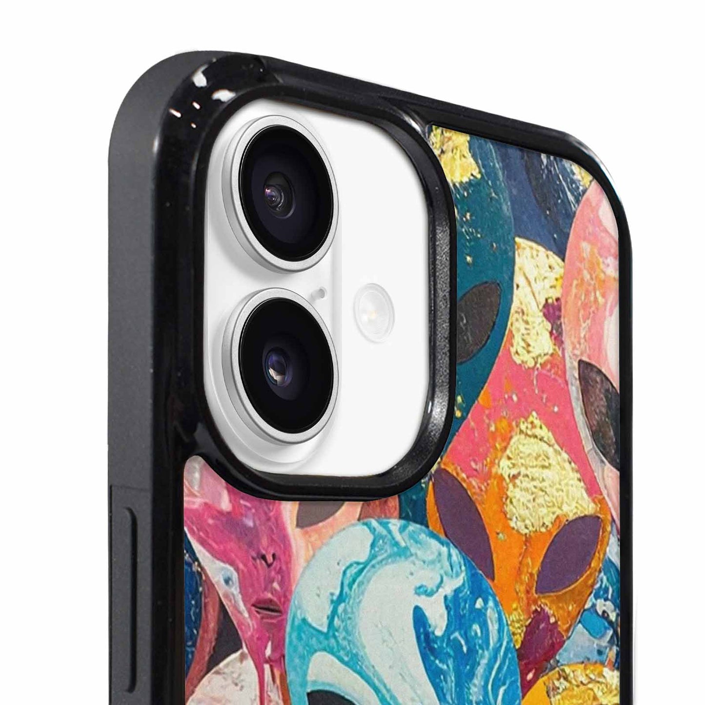 iPhone 17 Case — Aliens Marblealiens Pattern Alien Scifi, Custom Art Phone Cover