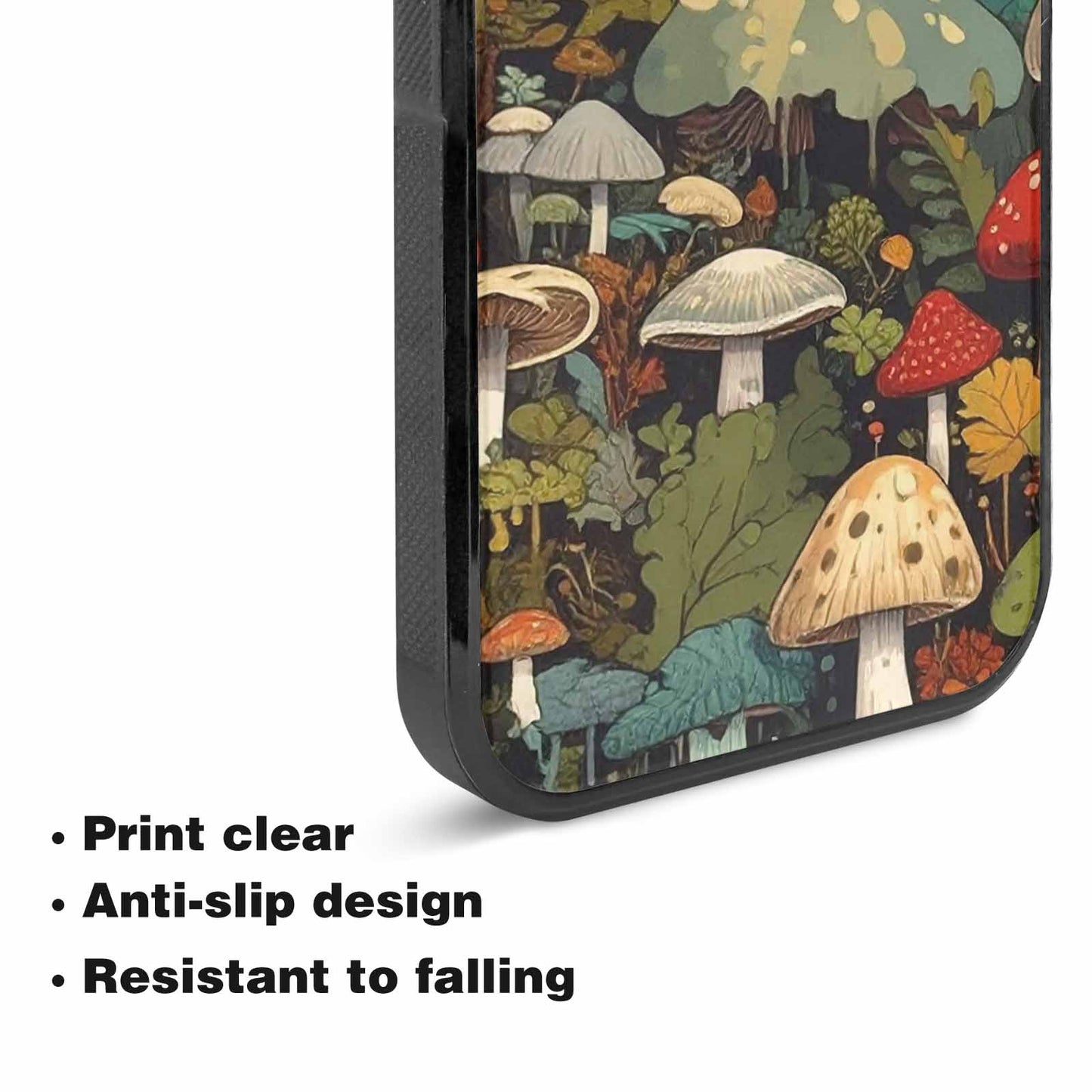 iPhone 15 Plus Case — Mushrooms Camomushrooms Patter Bki Personalized Phone, Customized Protective Case