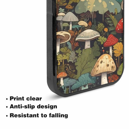 iPhone 15 Plus Case — Mushrooms Camomushrooms Patter Bki Personalized Phone, Customized Protective Case