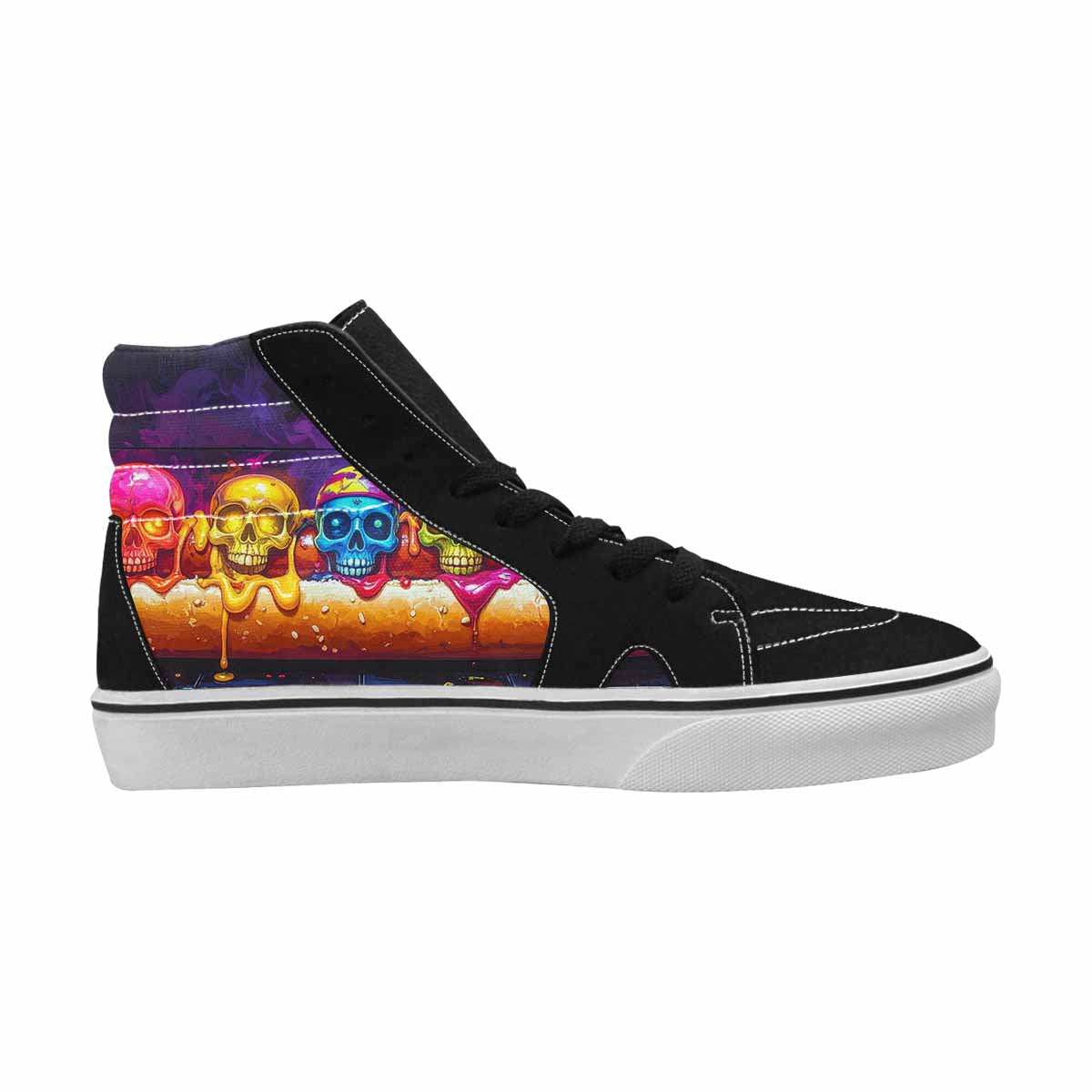MEN'S Toxic Skeleton Hot Dog High Top Canvas Dreamcore Shoes