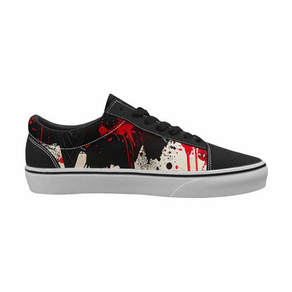 WOMEN'S Ice Cream Motif Lace-Up Canvas Neon Fantasy Custom Shoes