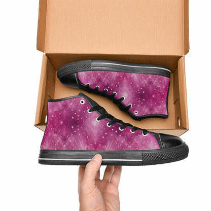 MEN'S Galaxy Art - High Top Canvas Cottagecore Shoes