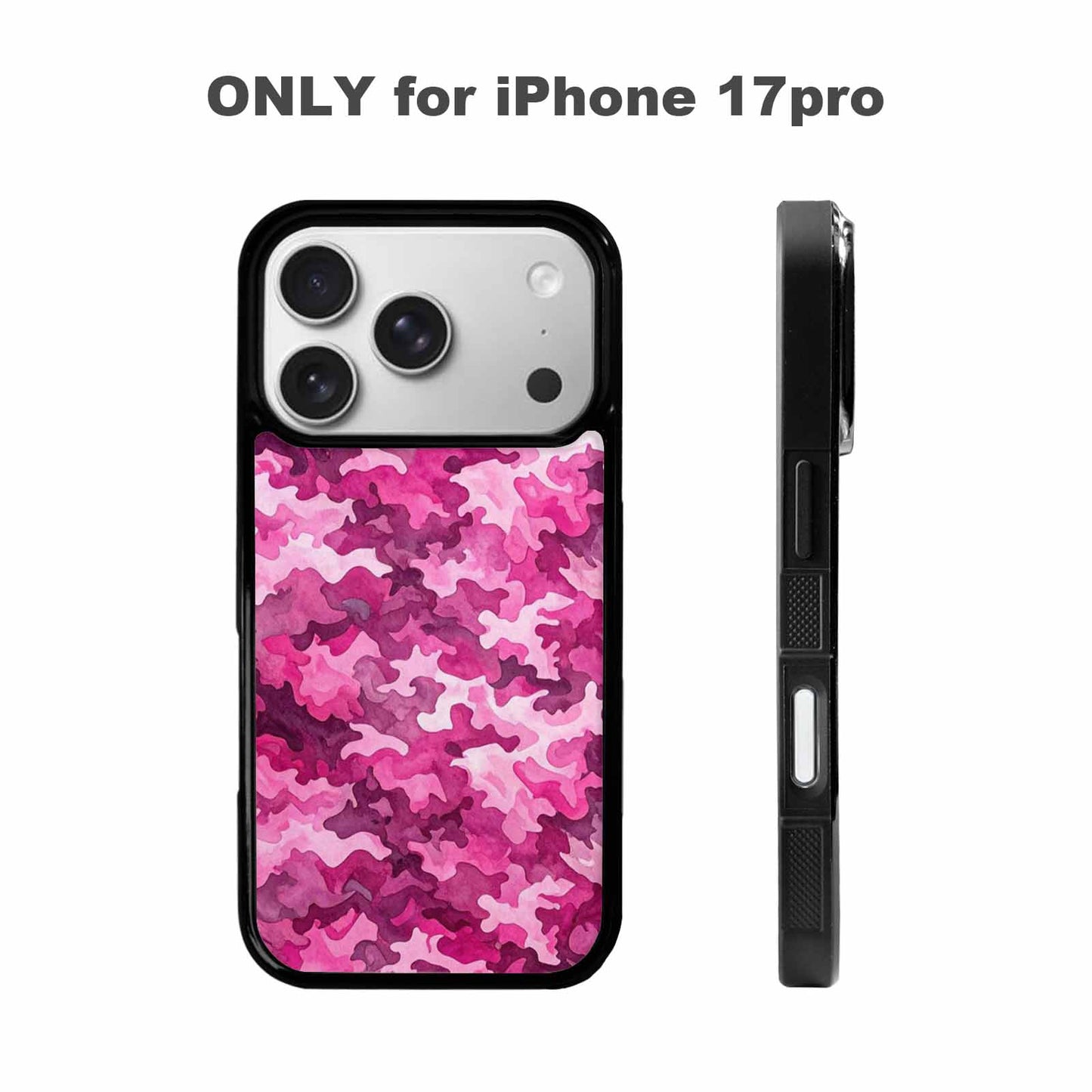 iPhone 17 Pro Case — Small Military Camouflage Blotch Pattern Camo, Personalized Phone Case