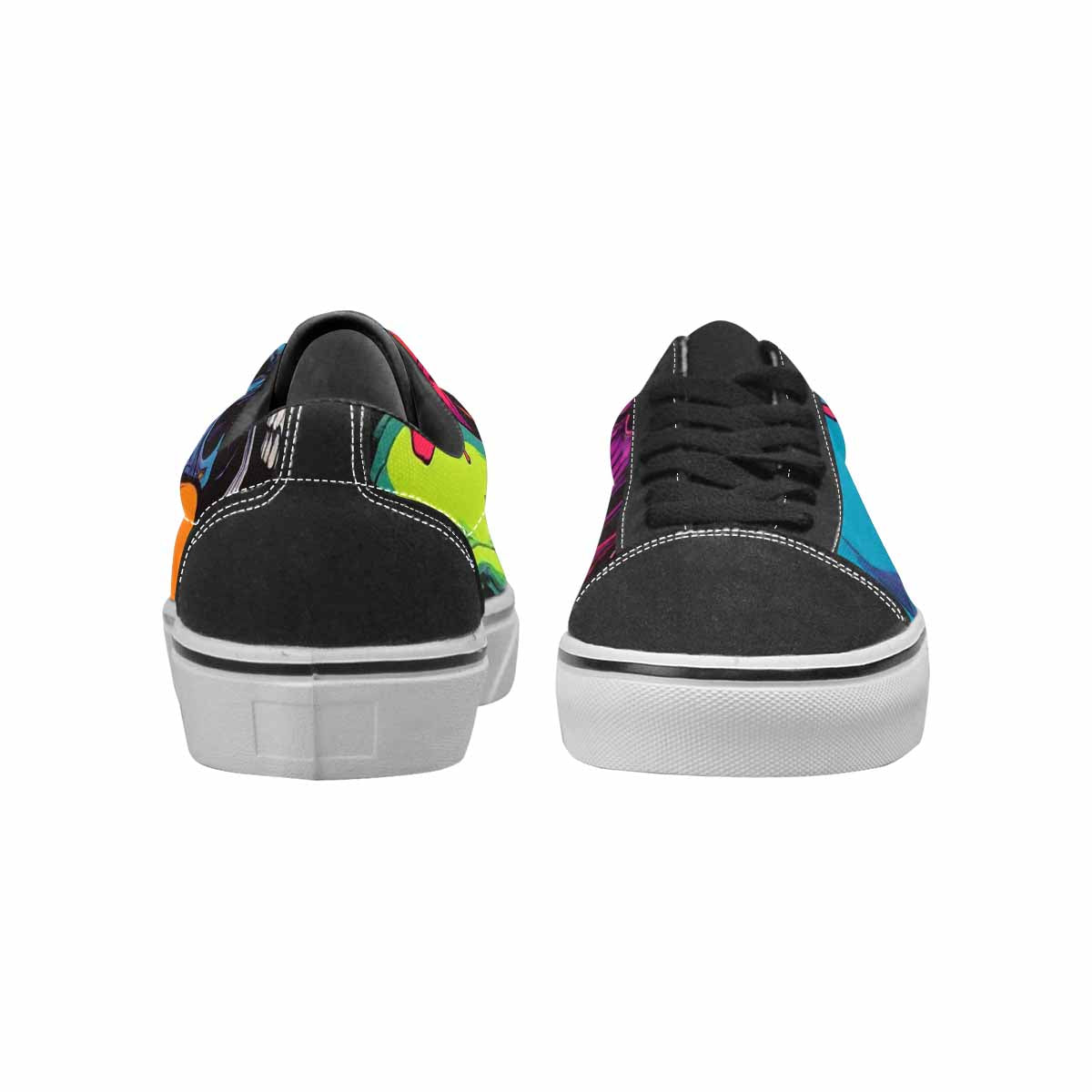 WOMEN'S Vibrant Camo 1000 S Lace-Up Canvas Kaleidoscope Custom Sneakers