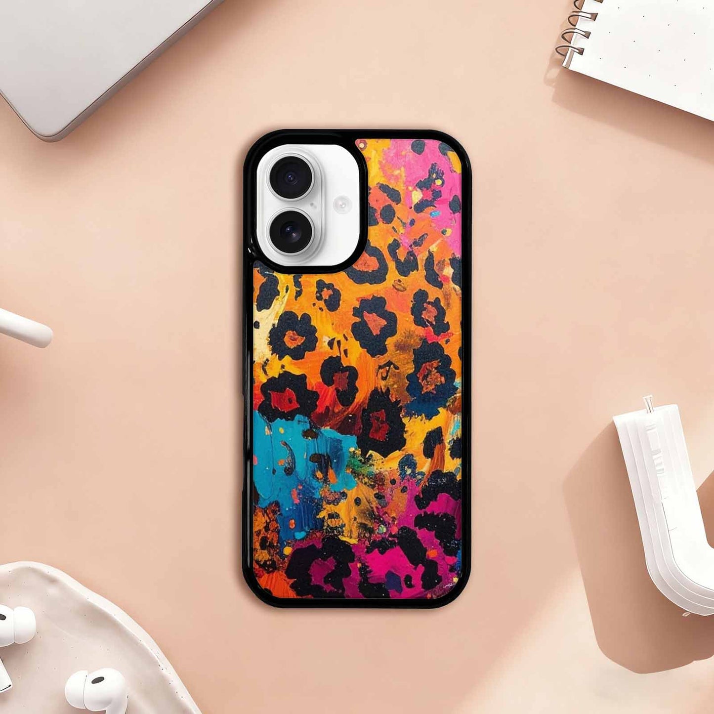 iPhone 17 Case — Full Color Vibrant Animal Print, Personalized Phone Case