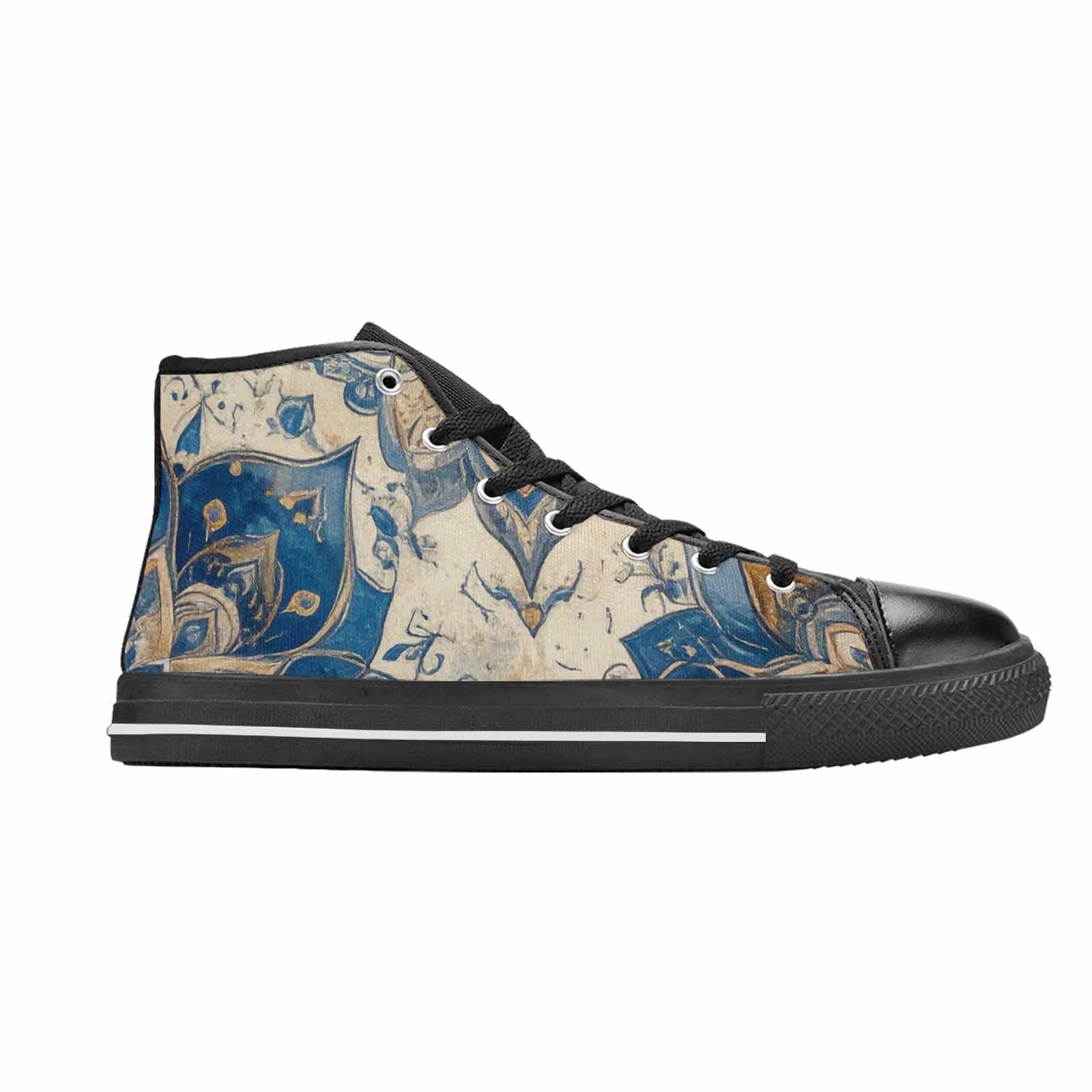 WOMEN'S Mandala High Top Canvas Vivid Custom Sneakers