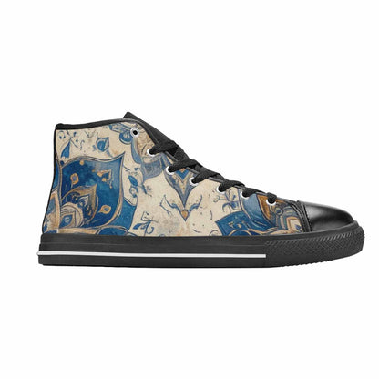 WOMEN'S Mandala High Top Canvas Vivid Custom Sneakers