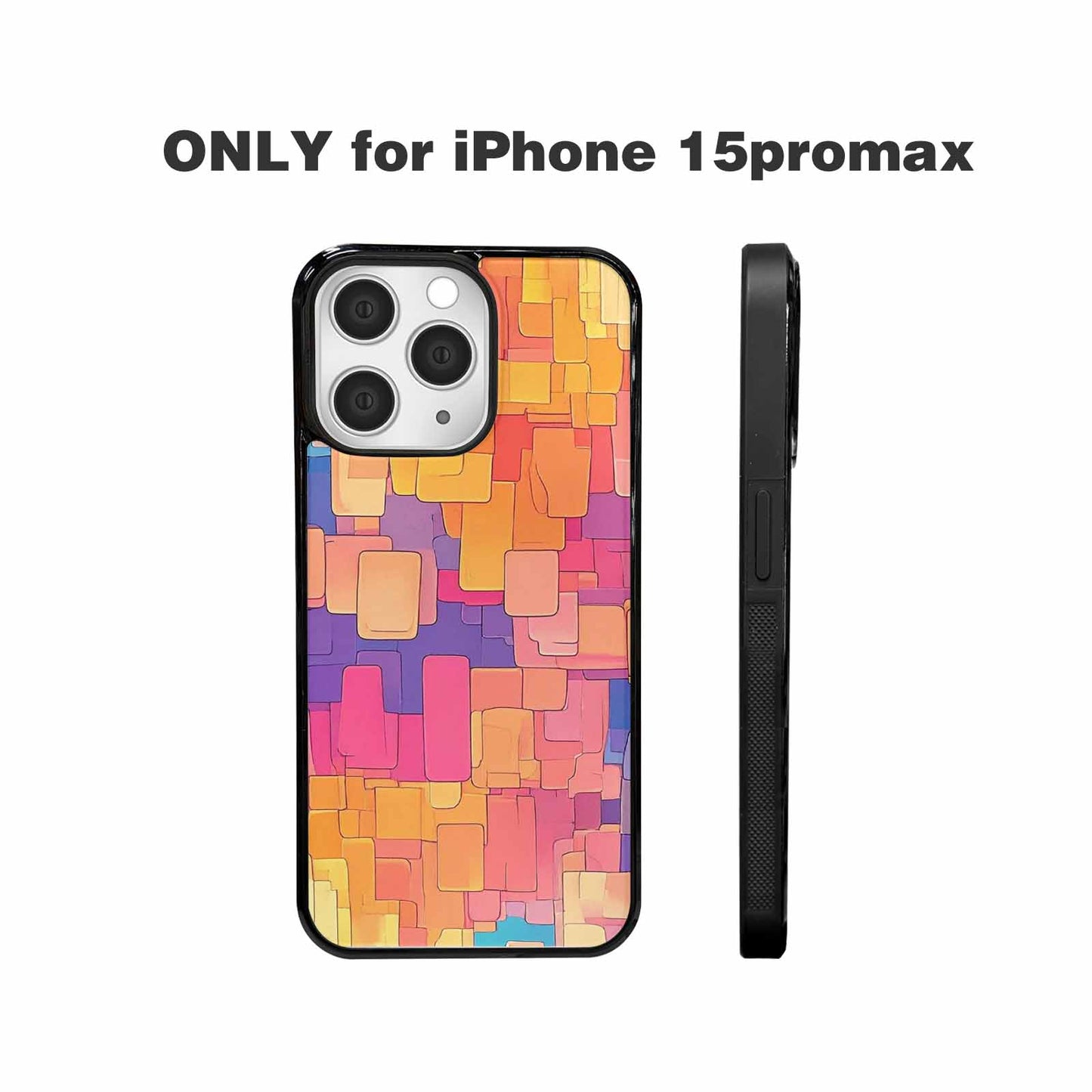 iPhone 15 Pro Max Case — Color Gradient Fade Pattern Hundreds Of, Custom Art Phone Cover