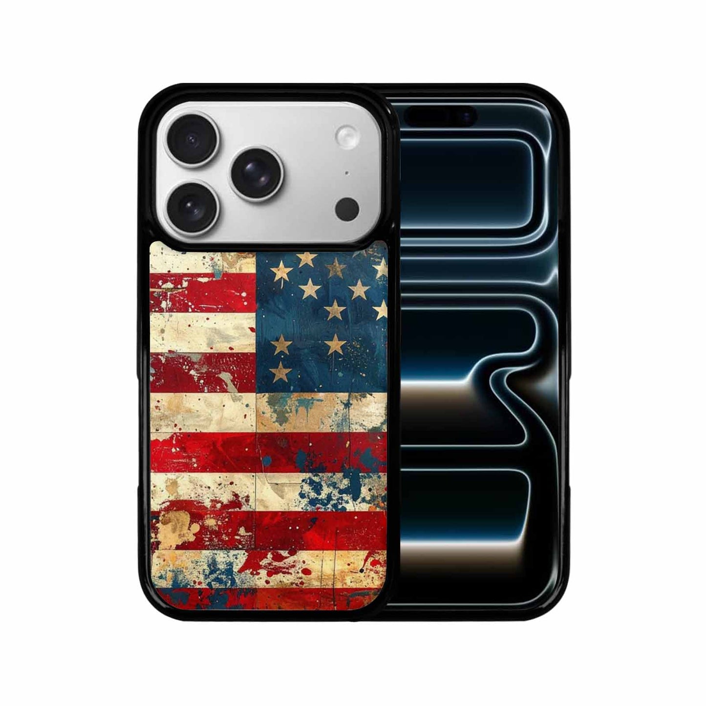 iPhone 17 Pro Case — Small American Flag Stars And Galaxy, Original Design Phone Case