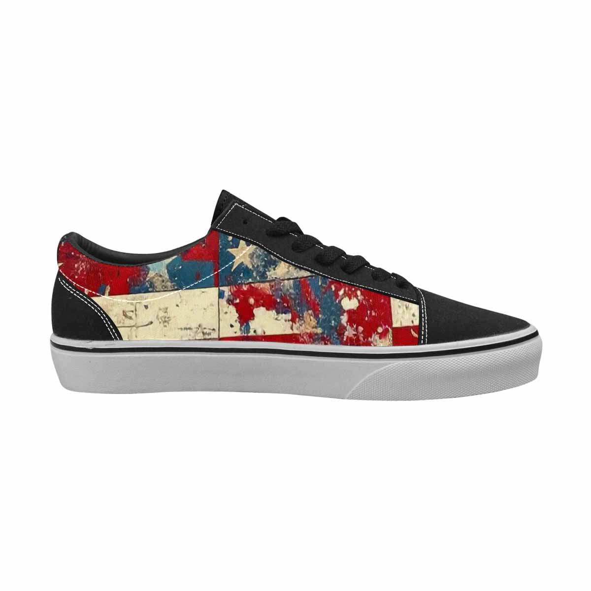 MEN'S American Flag Stars Canvas Lace-Up Vivid Shoes