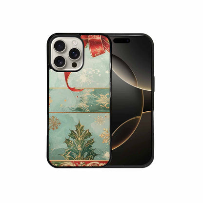 iPhone 16 Pro Max Case — Christmas Wrapping Paper Pattern Art Wallpaper, Custom Printed Phone Case