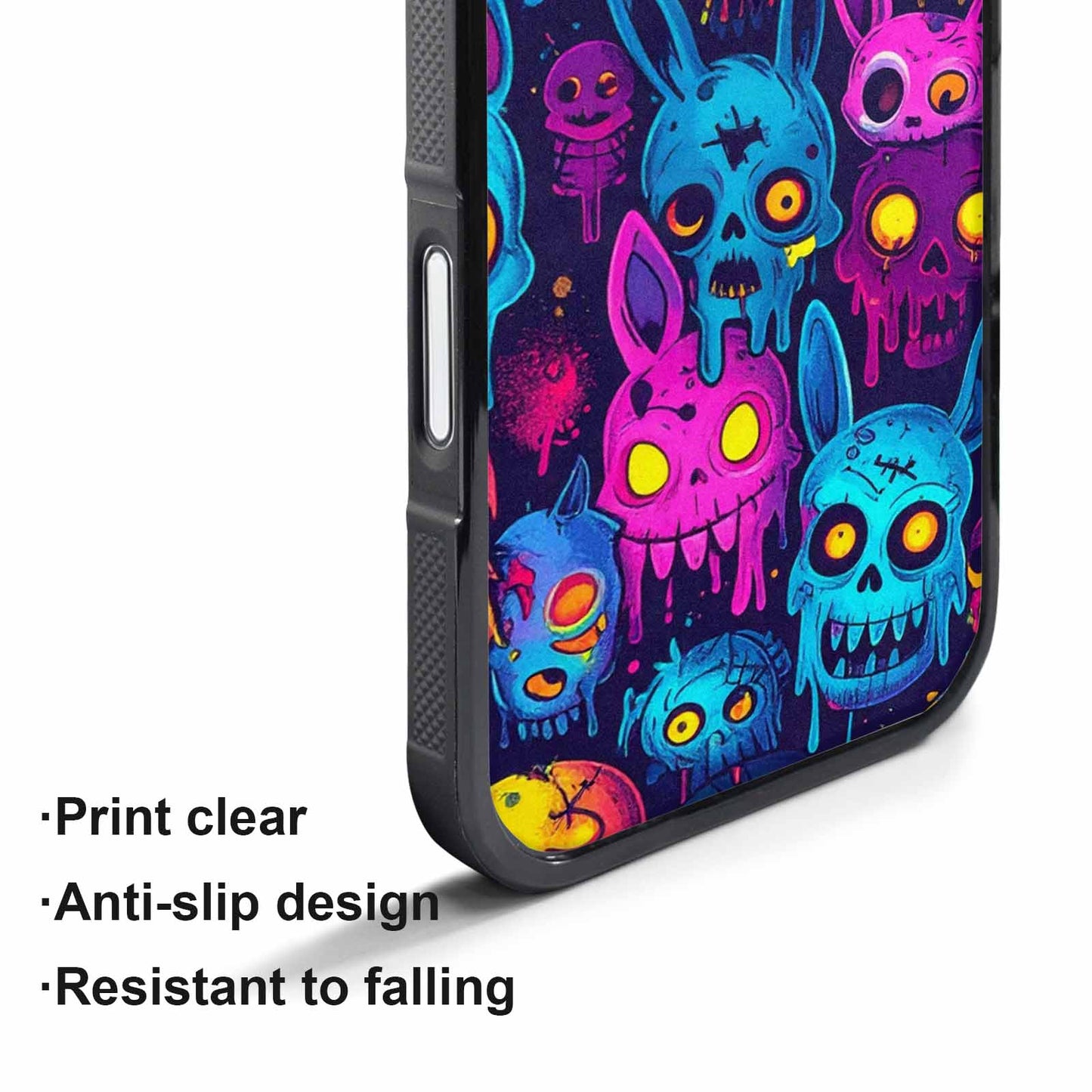 iPhone 17 Air Case — Mixed Toxic Glow Creature Pattern Cartoon, Custom Printed Phone Case