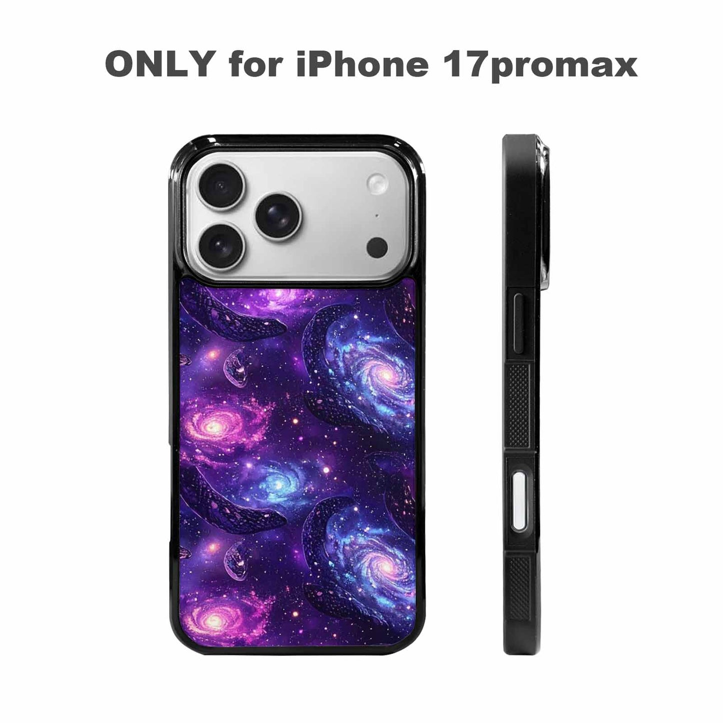 iPhone 17 Pro Max Case — Snake Print Galaxy Seamless Animal Print, Custom Made Phone Cover