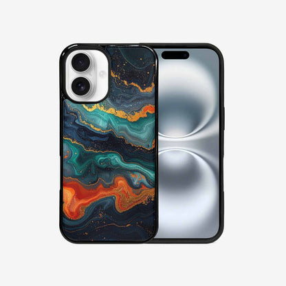 iPhone 16 Case — Marble Dark, Custom Phone Case