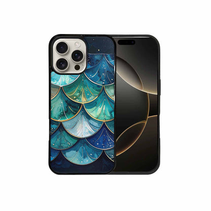 iPhone 16 Pro Max Case — Mermaid Scale Art Pattern, Custom Printed Phone Case