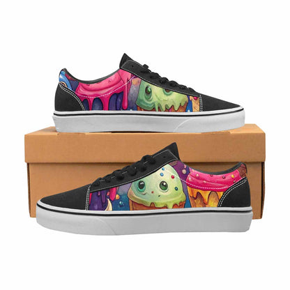 WOMEN'S Melting Ice Cream Monster Lace-Up Canvas Vivid Sneakers