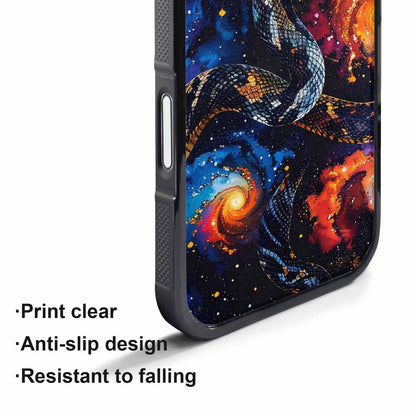 iPhone 17 Air Case — Galaxy Snake Print Galaxy Space, Custom Phone Case