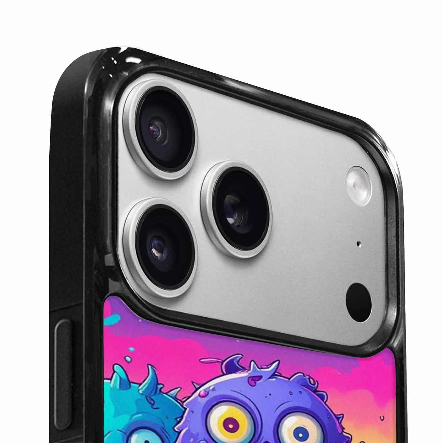 iPhone 17 Pro Case — Overlapping Endlessly No Empty Space Galaxy, Custom Printed Phone Case