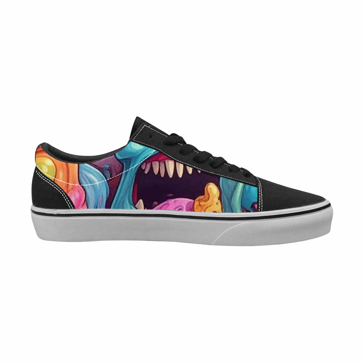 WOMEN'S Ice Cream Monsters  Lace-Up Canvas Dreamcore Custom Shoes