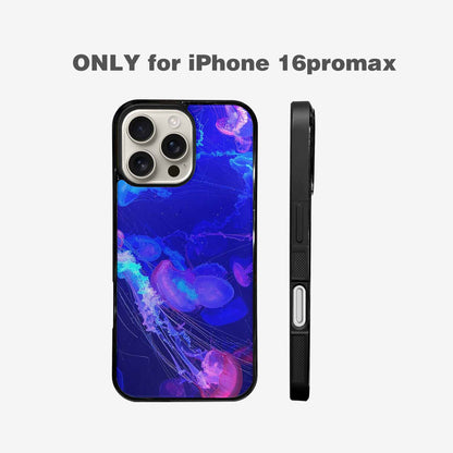 iPhone 16 Pro Max Case — Jellyfish Glow Jellyfish Glow Pattern Hundreds, Original Design Phone Case
