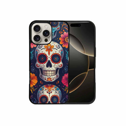iPhone 16 Pro Max Case — Day Of Dead Sugar Skull Custom, Unique Phone Case Design