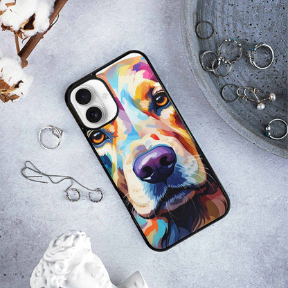 iPhone 16 Plus Case — Golden Retriever Watercolor Art Pattern, Custom Phone Case