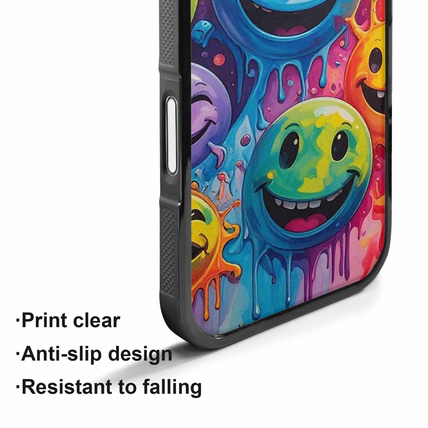 iPhone 17 Case — Smiley Facessmiley Faces Tie Original Art, Custom Printed Phone Case
