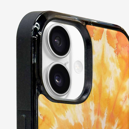 iPhone 16 Plus Case — Ombre Tie Dye Warm, Custom Phone Case