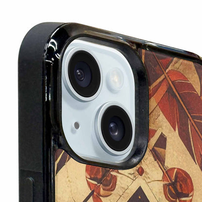 iPhone 15 Case — Native American Geometric Pattern Arrows Feathers, Customized Protective Case