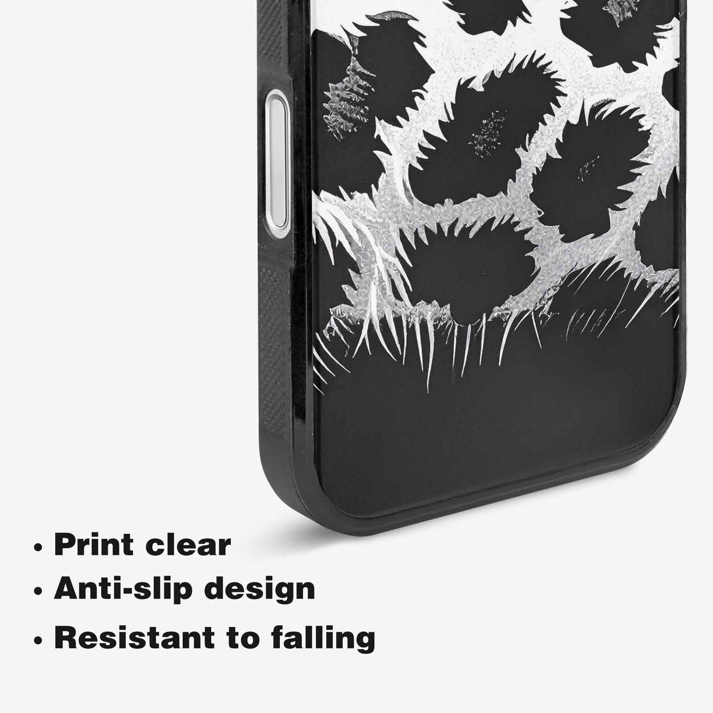 iPhone 16 Plus Case — Leopard Print Black And White Style, Custom Designed Case Cover