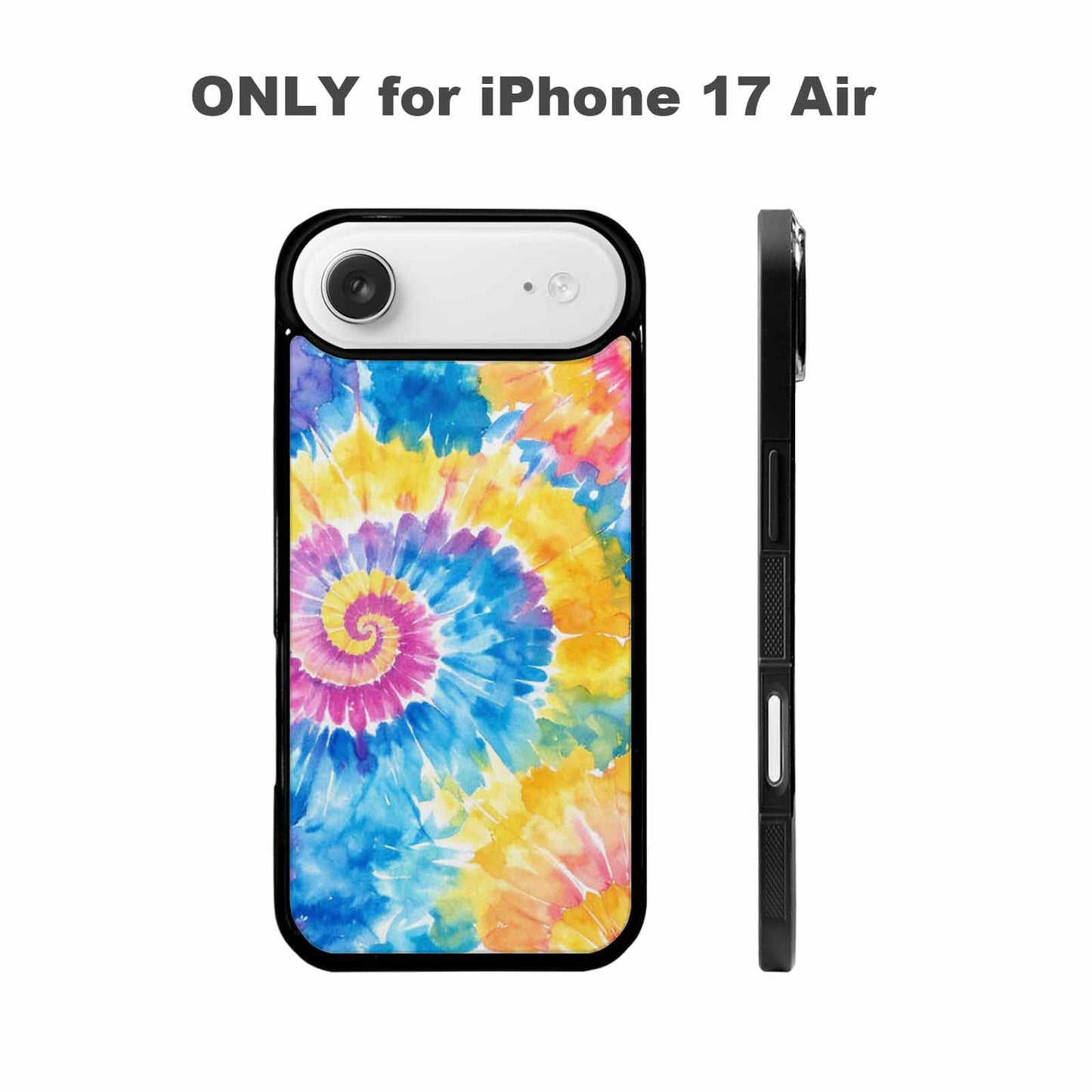 iPhone 17 Air Case — Small Tie Dye Swirl Pattern Tie, Custom Phone Case