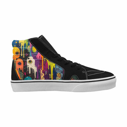 MEN'S Aliens  Camo Melting High Top Canvas Y2K Shoes